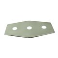 Westbrass Three-Hole Remodel Plate in Satin Nickel D505-07